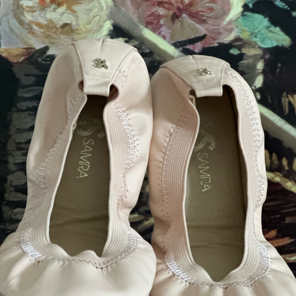 Women's Yosi Samra pink ballerina flats size 6 New